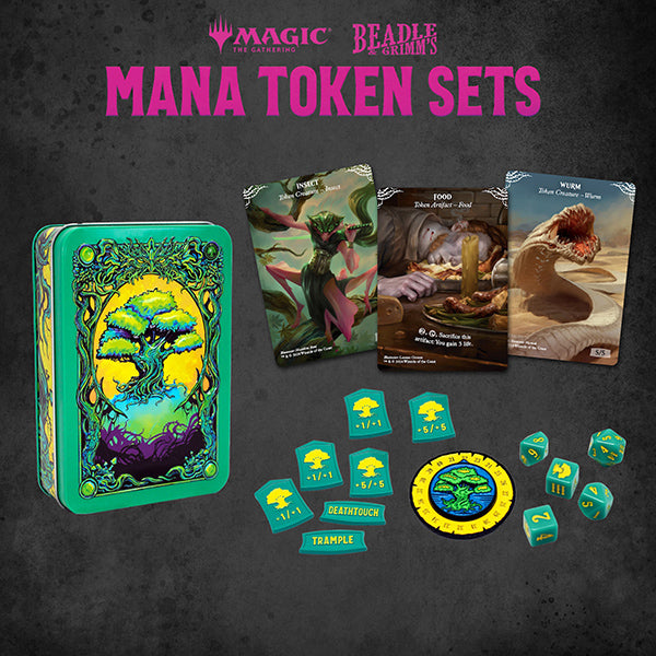 MTG: Token Set - Green Mana Metal Token Set