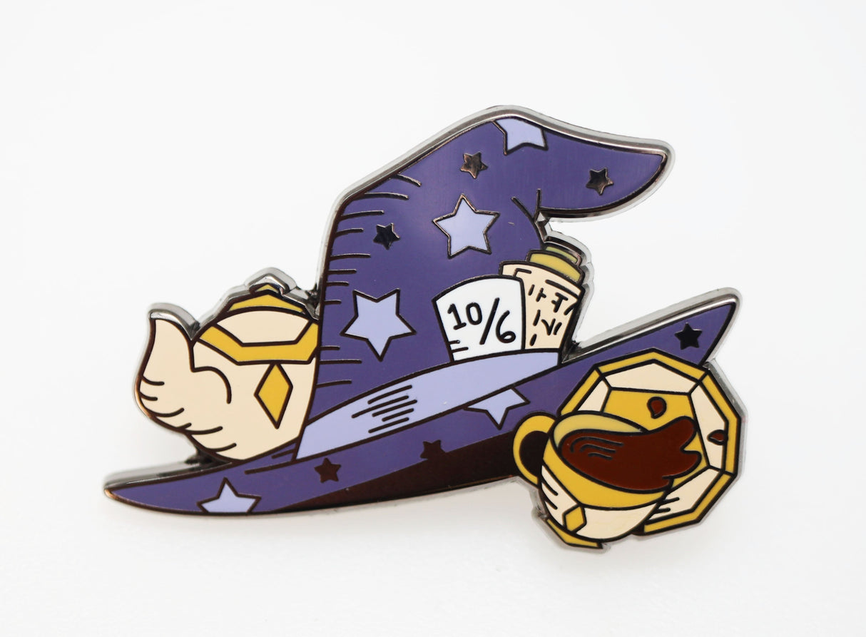 Alice's Adventures in Diceland: Mad Wizard's Hat - Enamel Pin