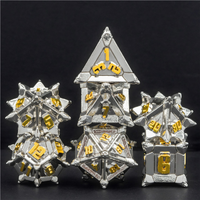 Warrior's Flail: Holy - Metal RPG Dice Set