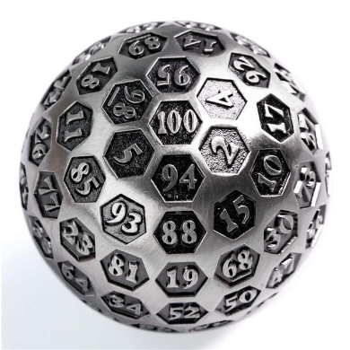 45mm Metal D100 - Inscribed Silver