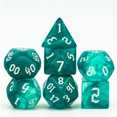 Ocean Elemental RPG Dice Set