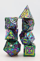 Crossed Swords: Opal Mined Sword - Metal RPG Dice Set