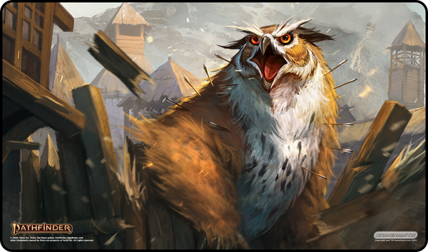 Gamermats - Giant Owlbear Attack - Pathfinder Playmat