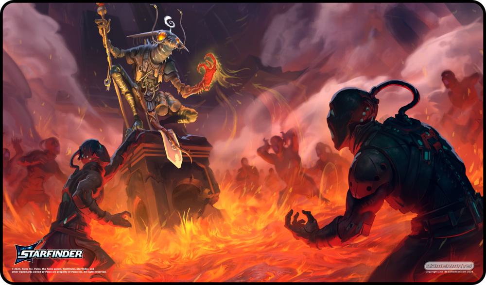 Gamermats - Keskodai's Volcanic Wrath - Starfinder Playmat