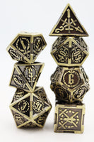 Crossed Swords: Timeworn Sword - Metal RPG Dice Set