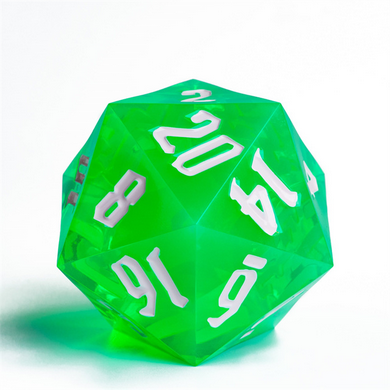 55mm Titan D20 - Sharp Edge Transparent Green