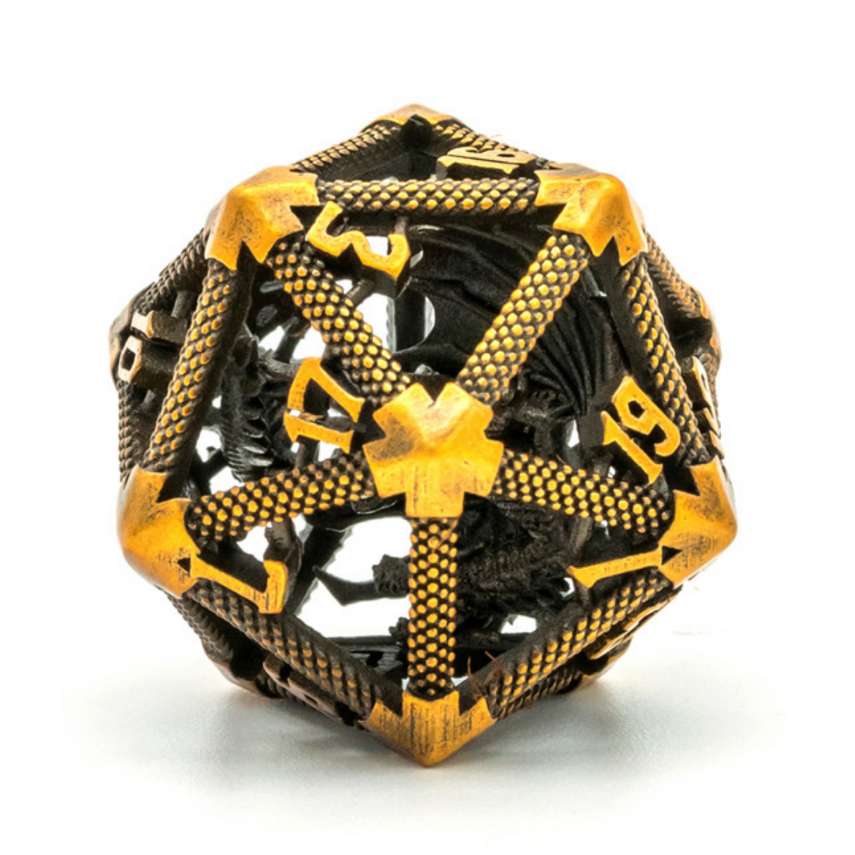 Hollow Dragon Keep D20 - Gold