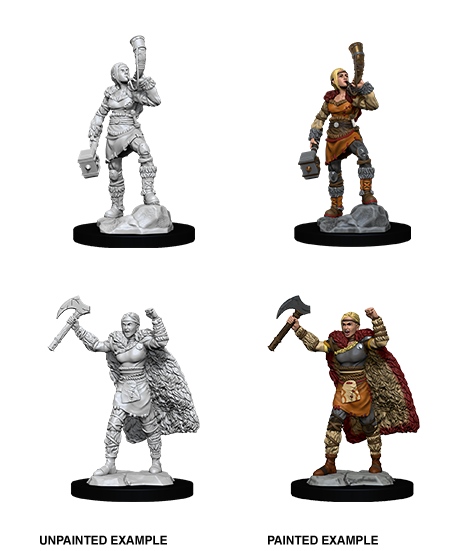 D&D Minis: Wave 12 - Female Human Barbarian