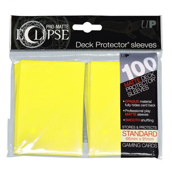 Pro-Matte Eclipse 2.0 Sleeves: Lemon Yellow (100)