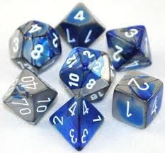 7-Die Set Gemini: Blue-Silver/White