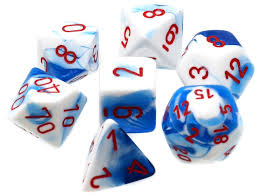 7-Die Set Gemini: Astral Blue-Whi/Red