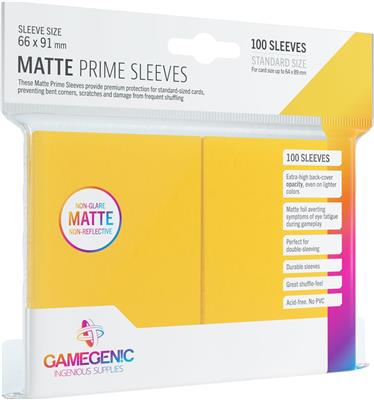 Matte Prime Sleeves: Yellow