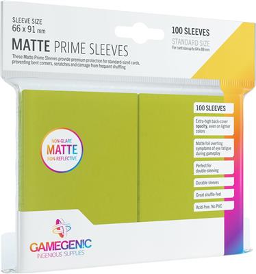 Matte Prime Sleeves: Lime