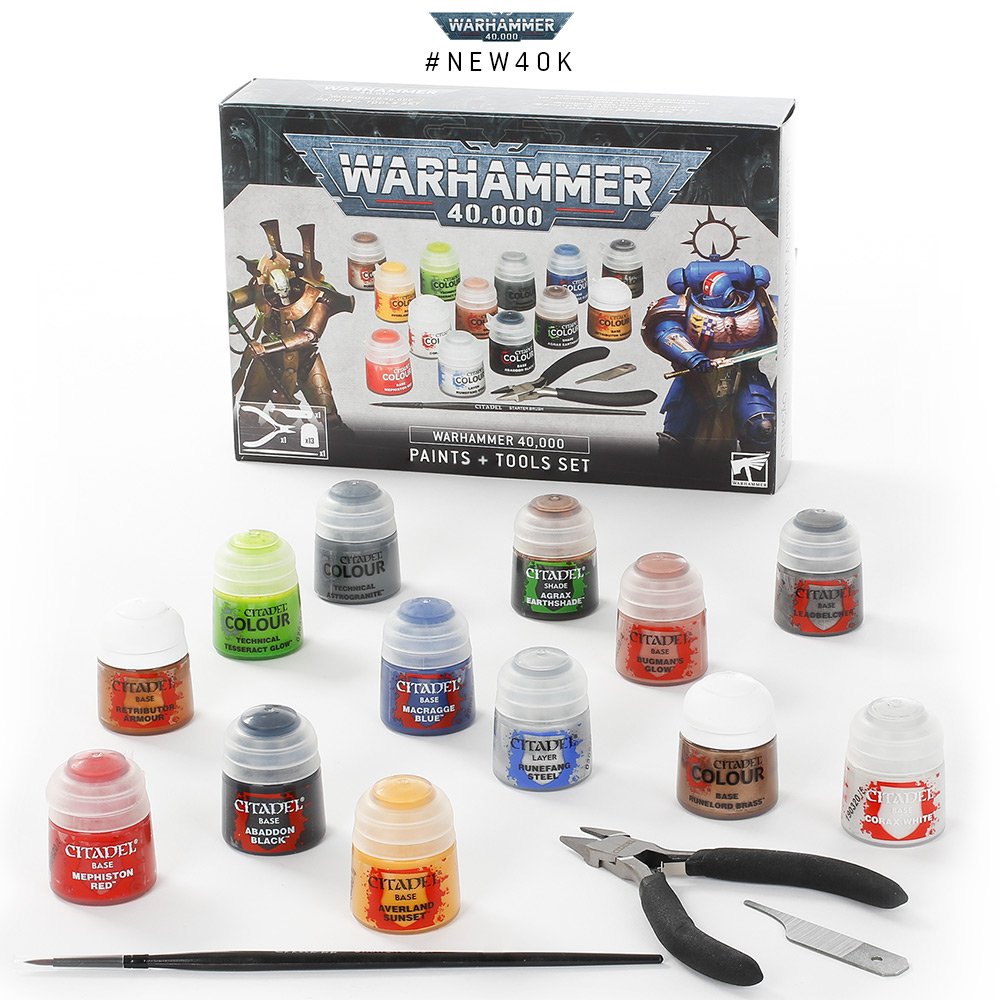 Warhammer 40,000: Paints + Tools Set