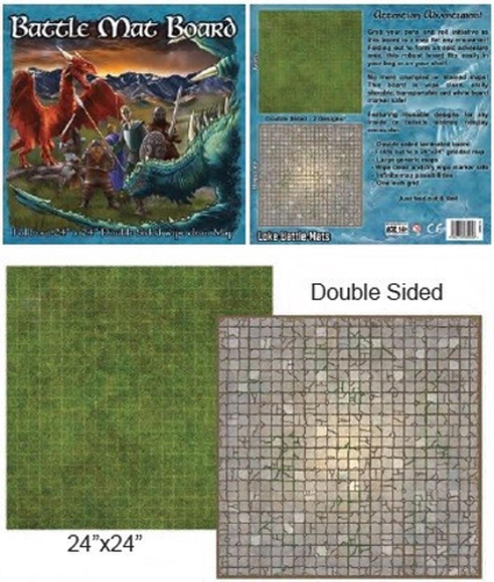 Battle Mats: Battle Mat Board - Grass/Flagstone