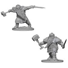 D&D Nolzur`s Unpainted Minis: Dwarf Male Fighter