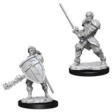 D&D Nolzur`s Unpainted Minis: Male Human Fighter