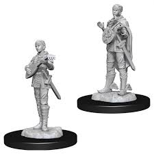 D&D Nolzur`s Unpainted Minis: Female Half-Elf Bard