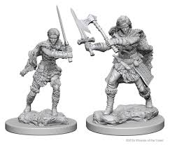 D&D Nolzur`s Unpainted Minis: Human Female Barbarian