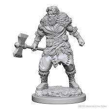 D&D Nolzur`s Unpainted Minis: Human Male Barbarian